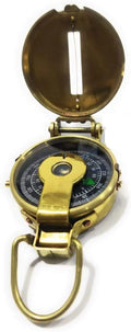 Pocket Classic Outdoor Travelling Style Equipment, Military Camping Fashioned Navigational Old Camping Brass Compass