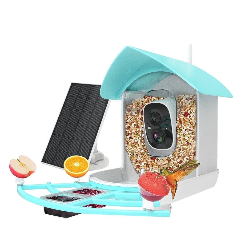 Feeder Video Video 1080pVideo Species 1080p Wireless Camera Camera Vico Powered With Resolution Owsoo Arealer Surveillance camera,PirAi Wifi Feeder Camera App Solar Pir Wifi Ai App