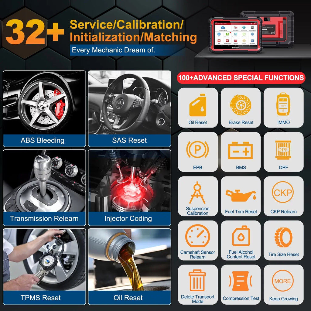 ECU All Auto 32+ 2 Years X431 Bi-Directional Services, Coding, ELITE Automotive Tool, CANFD PRO Scan Systems Car DOIP, Scanner Autoauth, with Update FCA Free Diagnostic LAUNCH