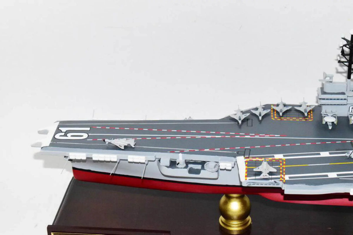 Model,Mahogany,Forrestal Class CV-61 Carrier Aircraft USS Ranger Model,Navy,Scale
