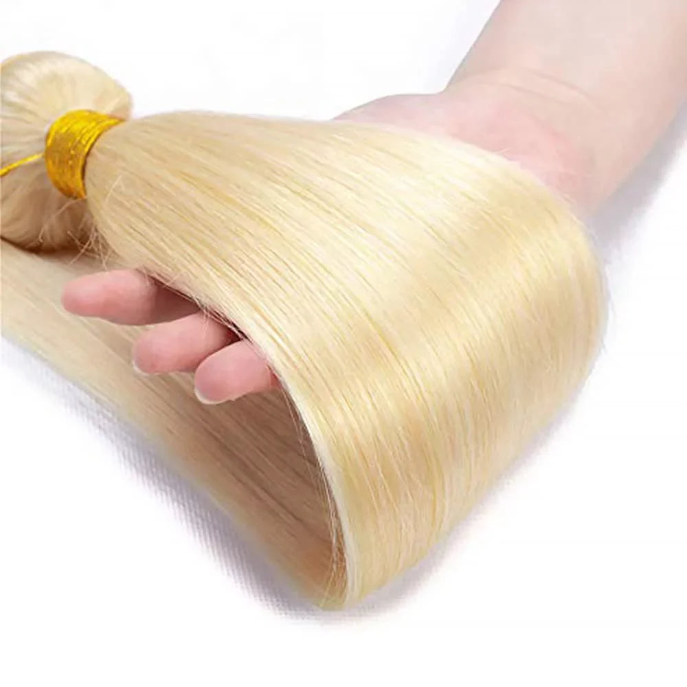 Human Unprocessed Inch Brazilian Virgin 100 Blonde 22 gram/pc Extension Hair Bundles Honey Human 8A 613 Hair 22 613 22 Bundles Straight Grade