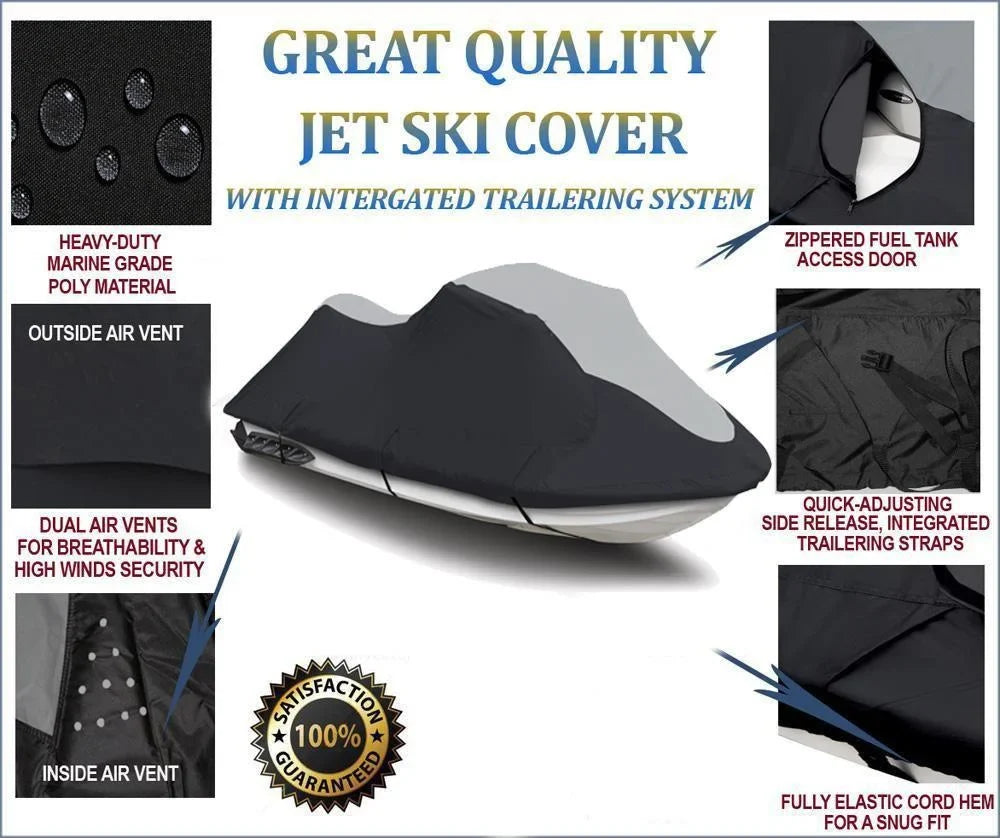 Compatible Cover HEAVY-DUTY 150 Watercraft SUPER Jet Cover Polaris PWC MSX 2003-2004 JetSki Ski for