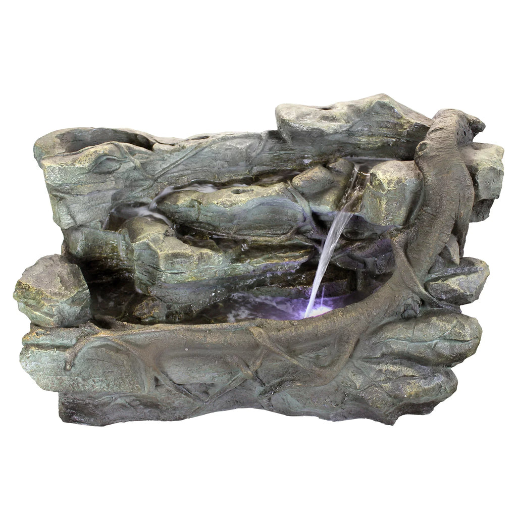 Design Fountain Rock Garden Toscano Canyon Staggered Cascading