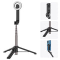Tripod, for Selfie inch Remote with Magnetic , 27.1 Control TELESIN Stick Rotation