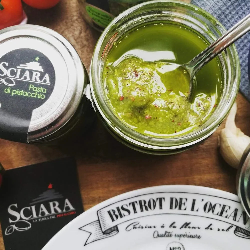 (6.7 Pistachio Jar Italy 2) Of Glass Pistachio Pesto From 190G Oz) Bronte, (Pack Sicilian