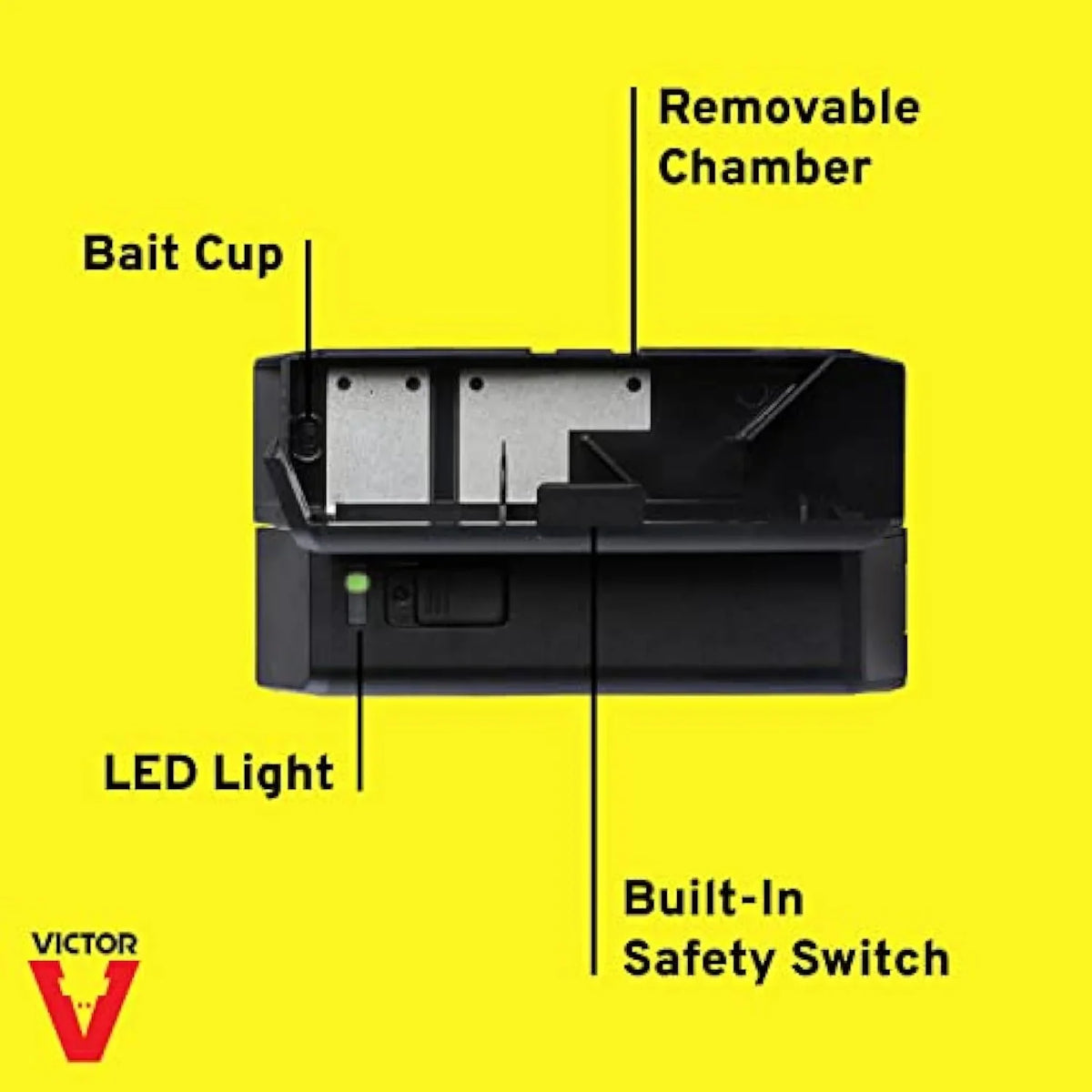 Electronic Trap 1 Touch, M250S Mouse Indoor Trap,Black - No Upgraded See No Victor