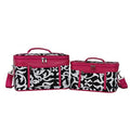 Case Cosmetic 2-Piece Pink World Traveler Set Trim Damask -