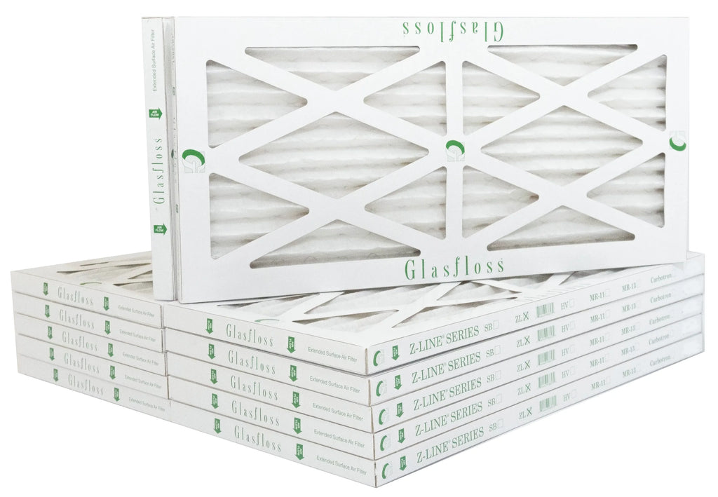 x USA Filter MERV - in 19.5x7/8 Made inch) -Qty:12 Size: - Glasfloss 10 (Actual 12.5 Air - Furnace 13x20x1