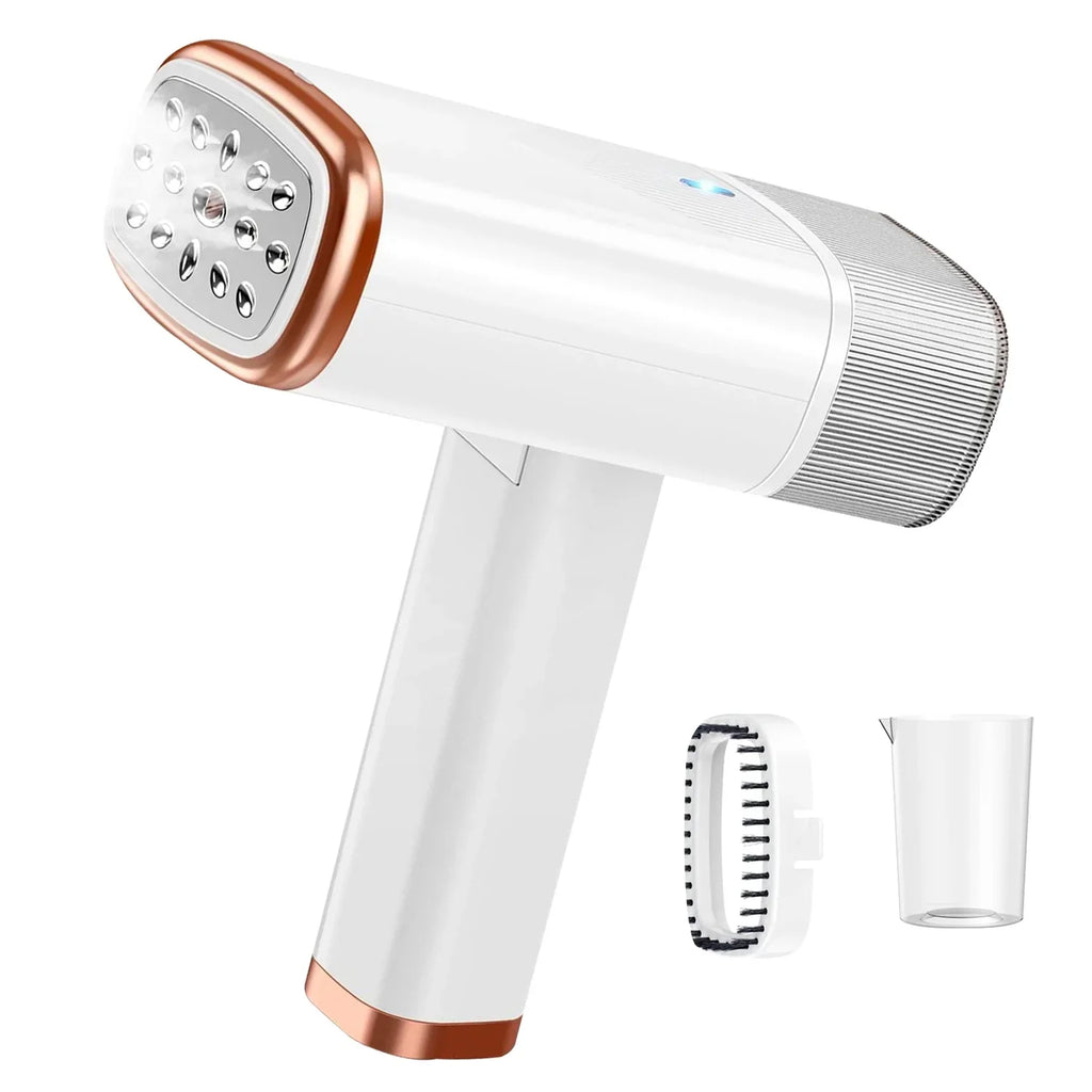 Electric Garments with Wrinkles iMounTEK White up Tank, 30S for 1000W 120ML Clothing Brush Steamer Travel Handheld Portable Water Steamer Heat Remover Foldable