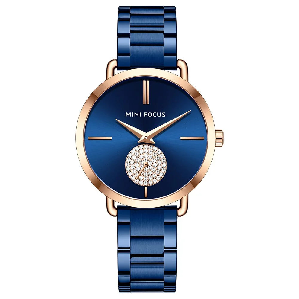 Steel For Feloj Girls Montre Brand Luxury Fashion Femme Stainless Relojes Top Ladies Watches Wristwatch Women's FOCUS MINI Mujer