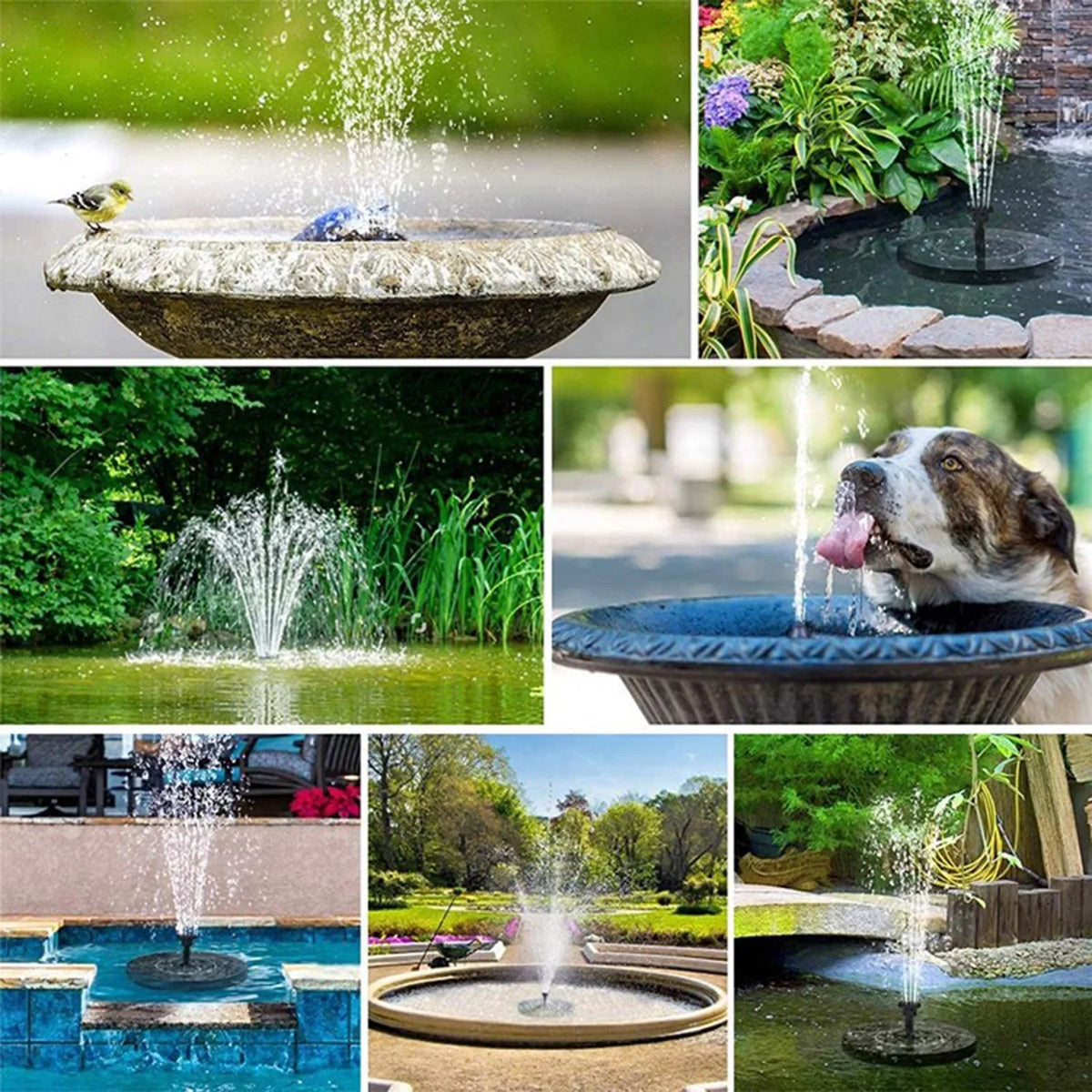 Floating Solar Decor Bath Freestanding Bird Bird Pump Bath Garden YHAIOGS Water Pump Solar