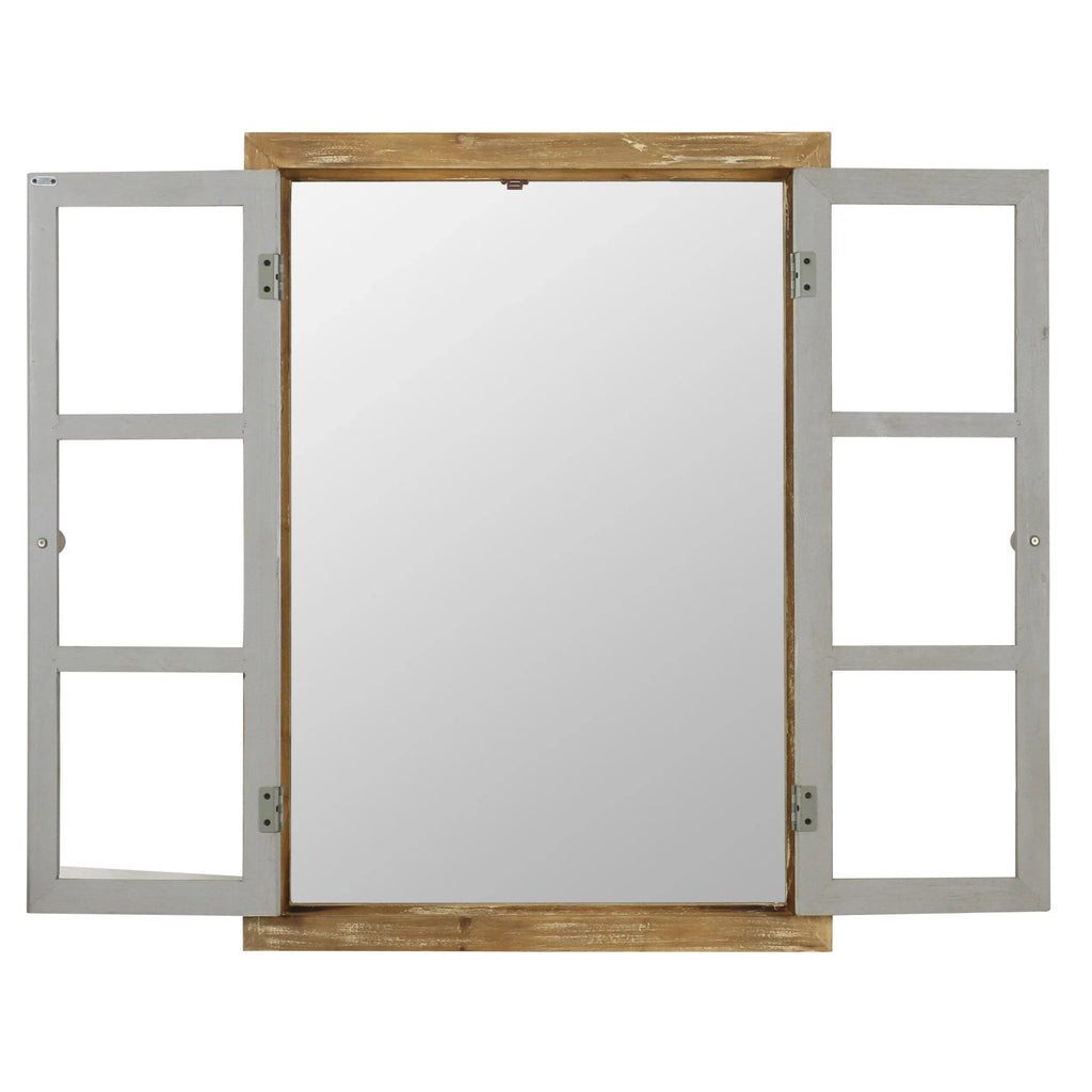 Brown Pane Mirror, Aspire Wall Window Somerset