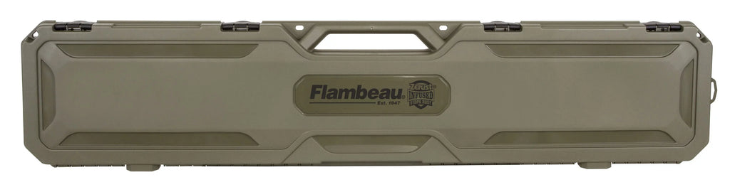 Zerust Plastic, Outdoors, Green, Long Gun Flambeau 6464FZ Case, inches Infused 50.5