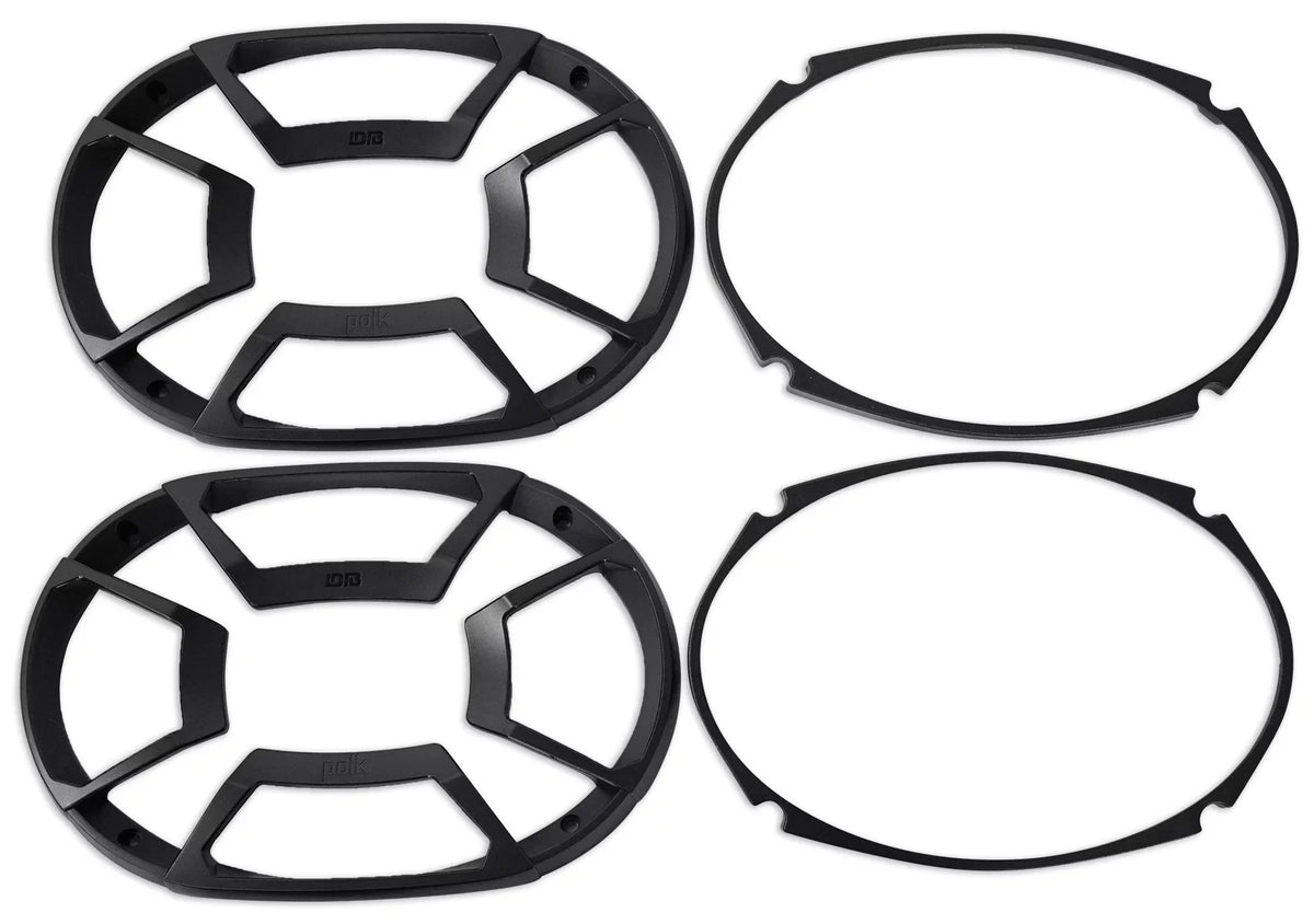 Marine/ATV/Motorcycle/Boat 2) Car 450w Speakers+Headphones Audio Polk DB692 6X9"