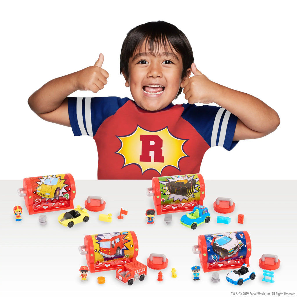 Presents for Mystery Up, Playdate Ages Ryan's Figure, Vehicle, Ryan Kids Puzzle Accessories, and Gifts Three Box, Racer Toys 3 and