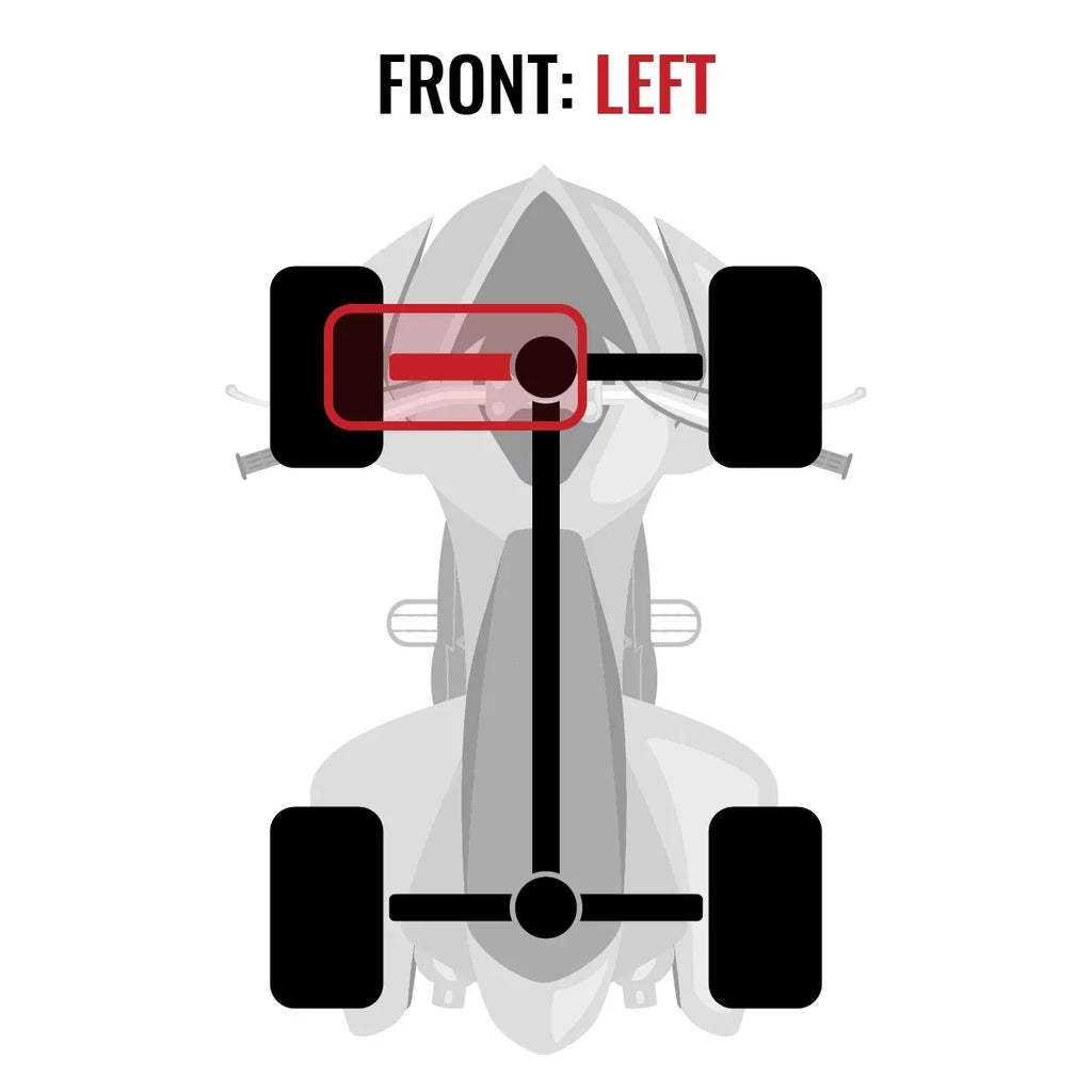 '- 2013-2015 with 800 Left XT XXC Sixity Axle Front EFI 4X4 Can-Am Renegade compatible STD
