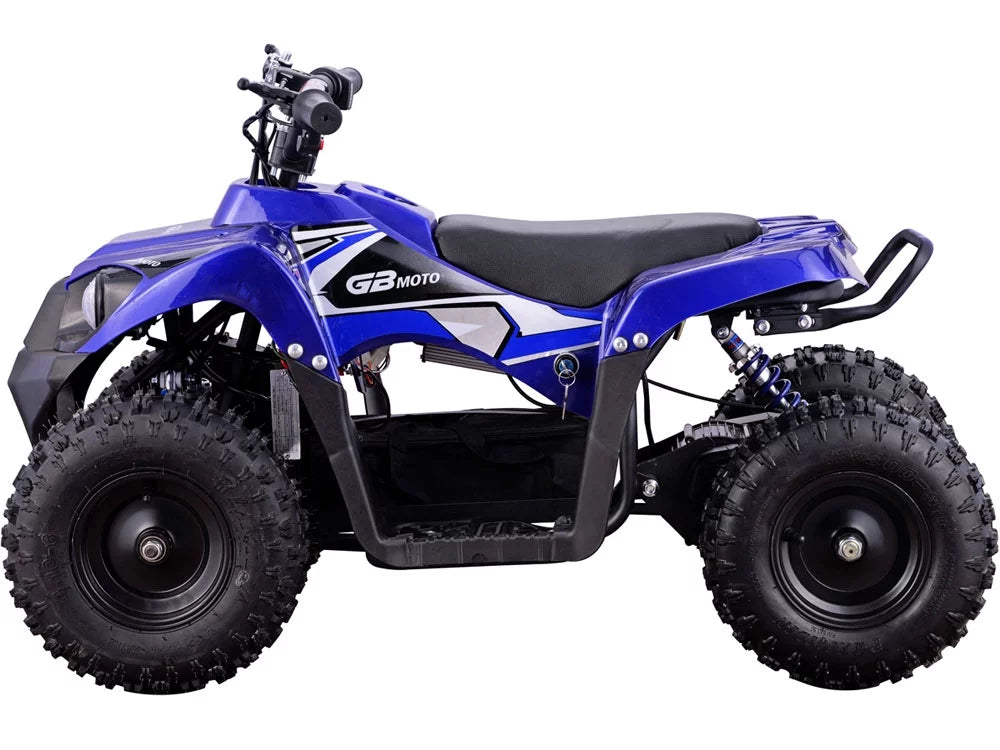 Wheeler 36V 500W Blue Kids MotoTec Battery Powered Monster ATV Four