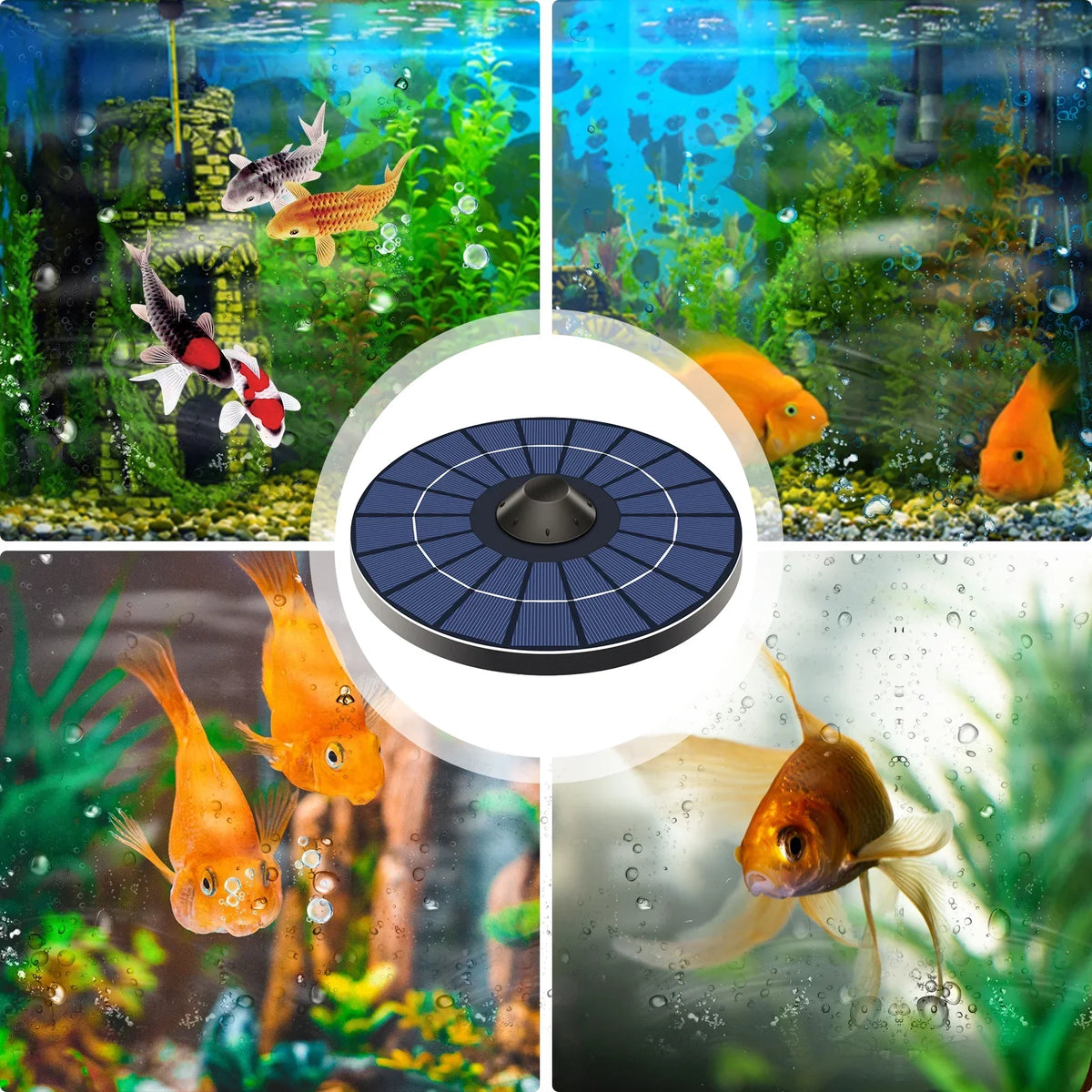 Water Stone Solar Pond Small Pump Aerator se Pond Bubble Htovila ZIEM Aerator Aerator Bubble Instrument,Stone Water Fish Water Air Tank Pond Tank mewmewcat Small Pond