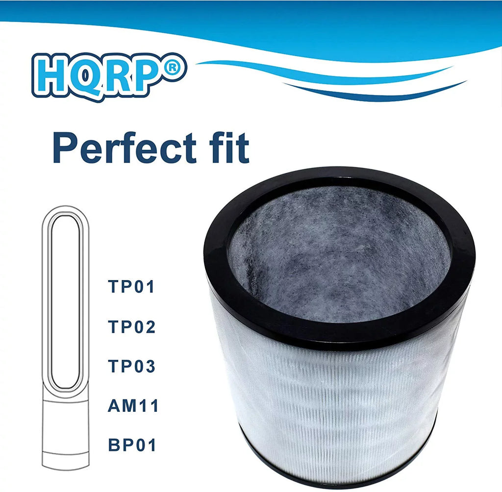 compatible TP03 2-Pack Fan Cool Generation Cool Air EVO TP01 Me Pure BP01 Filter Personal Pure with Dyson TP02 Purifiers, HQRP Filter Tower, with AM11 works 2nd 968126-03 Link