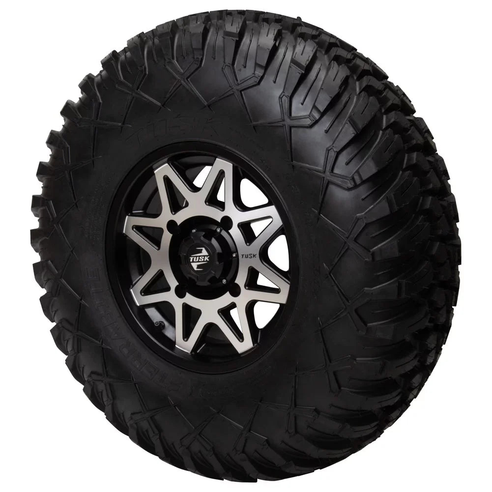 RMAX Tusk 4/156 Wheel Machined/Black 2 2021 1000 YAMAHA + Wolverine 2.0 5.0 14x7 Tintic For
