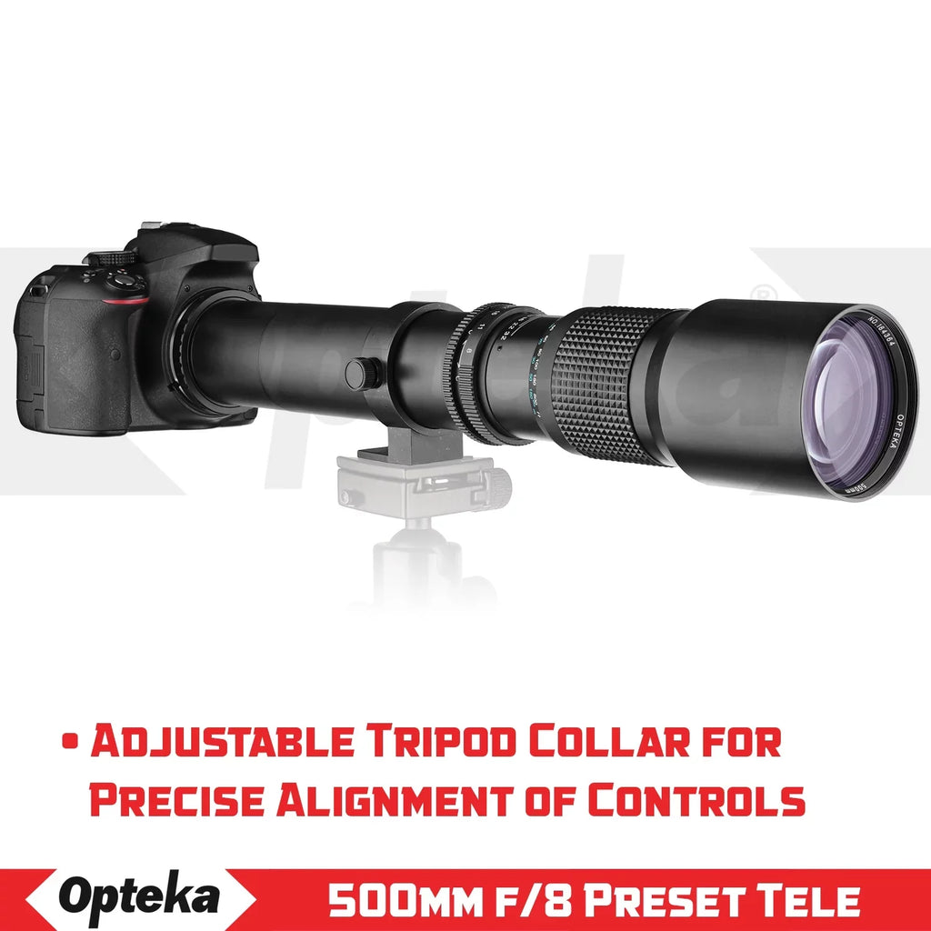 Opteka Canon f/8 M 500mm for M100 M50 EOS M5 M6 M2 Lens Telephoto M3