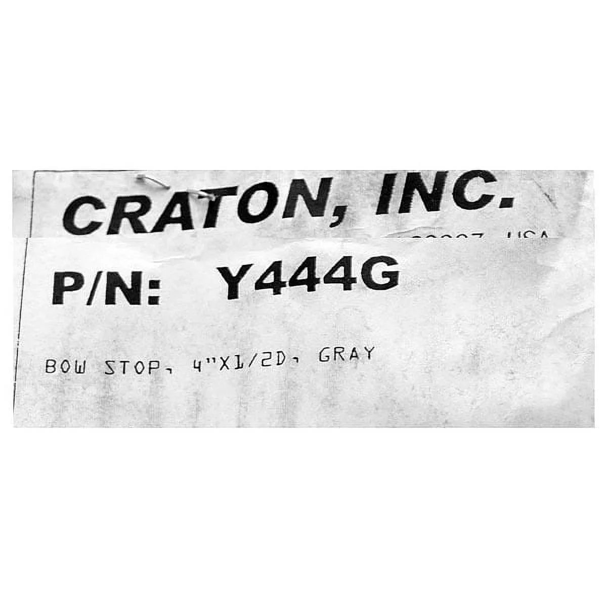 4 x Boat | Rubber Craton Gray Bow Y444G Inch Trailer Stop 1/2