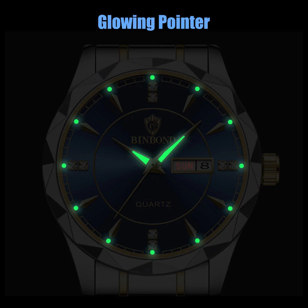 Luminous Waterproof Stainless Quartz Classic Steel Men's Watch Luxury Business