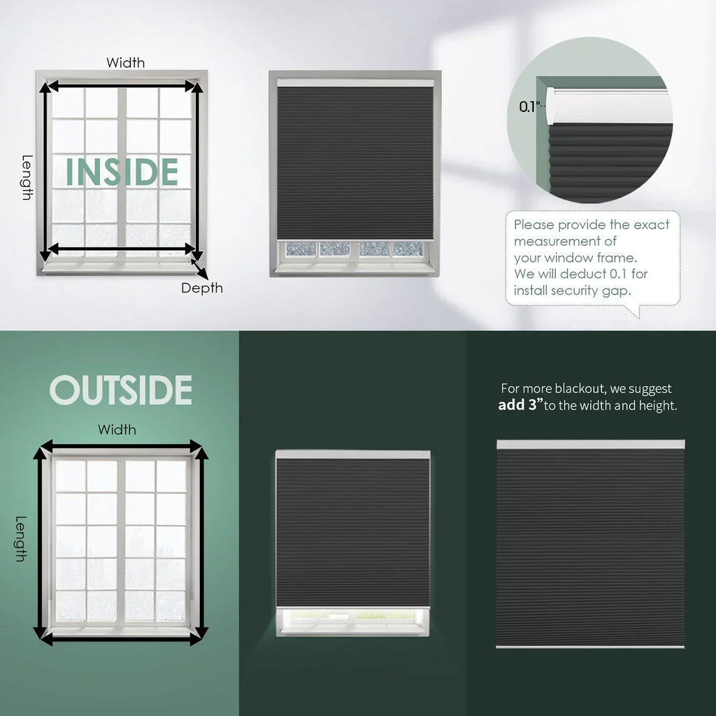 Motorized Grey,54"W x Carbon Cellular Shade Yoolax Honeycomb 72"H) Window Smart Blackout Blinds(100% Blackout Automatic Remote Control