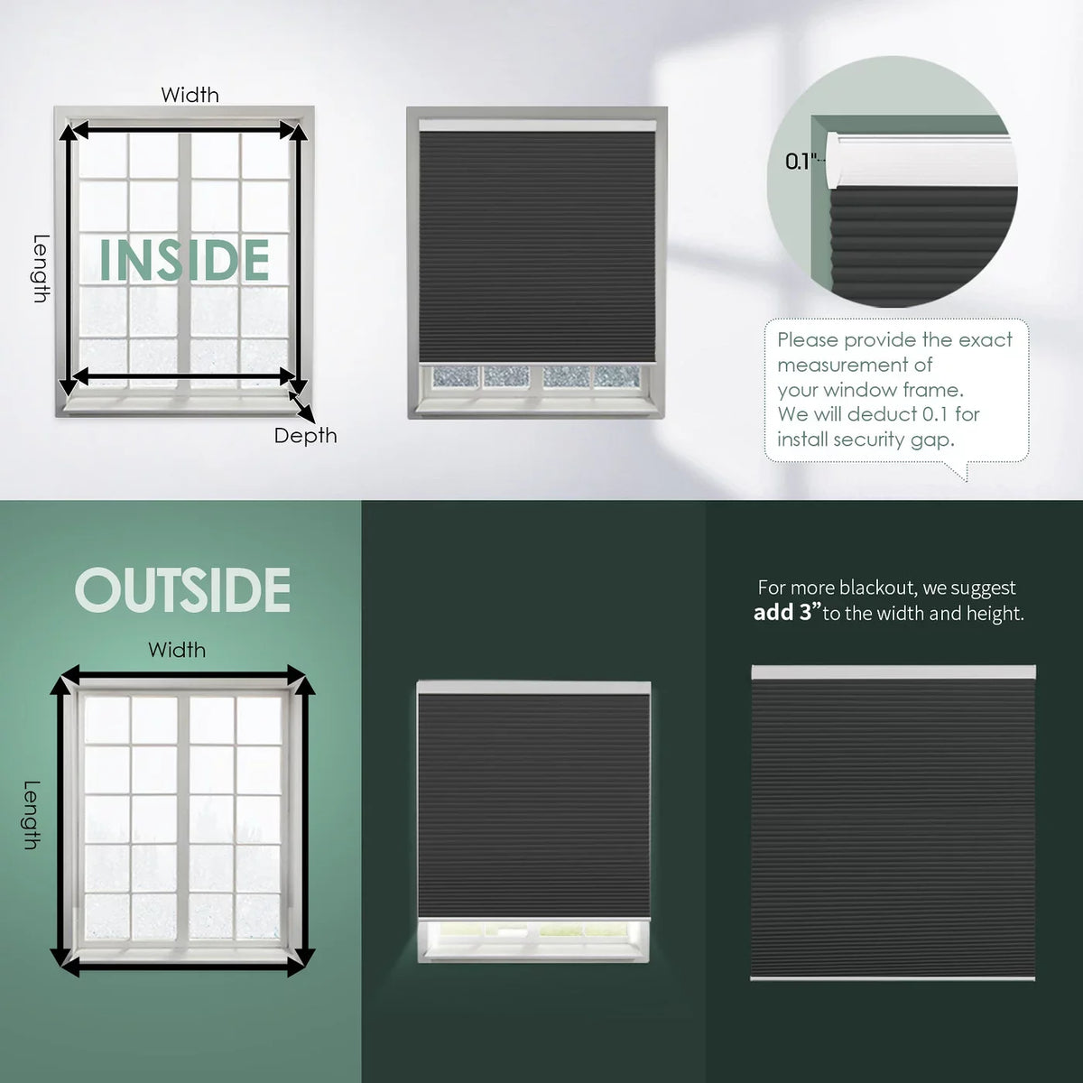 Motorized Grey,54"W x Carbon Cellular Shade Yoolax Honeycomb 72"H) Window Smart Blackout Blinds(100% Blackout Automatic Remote Control