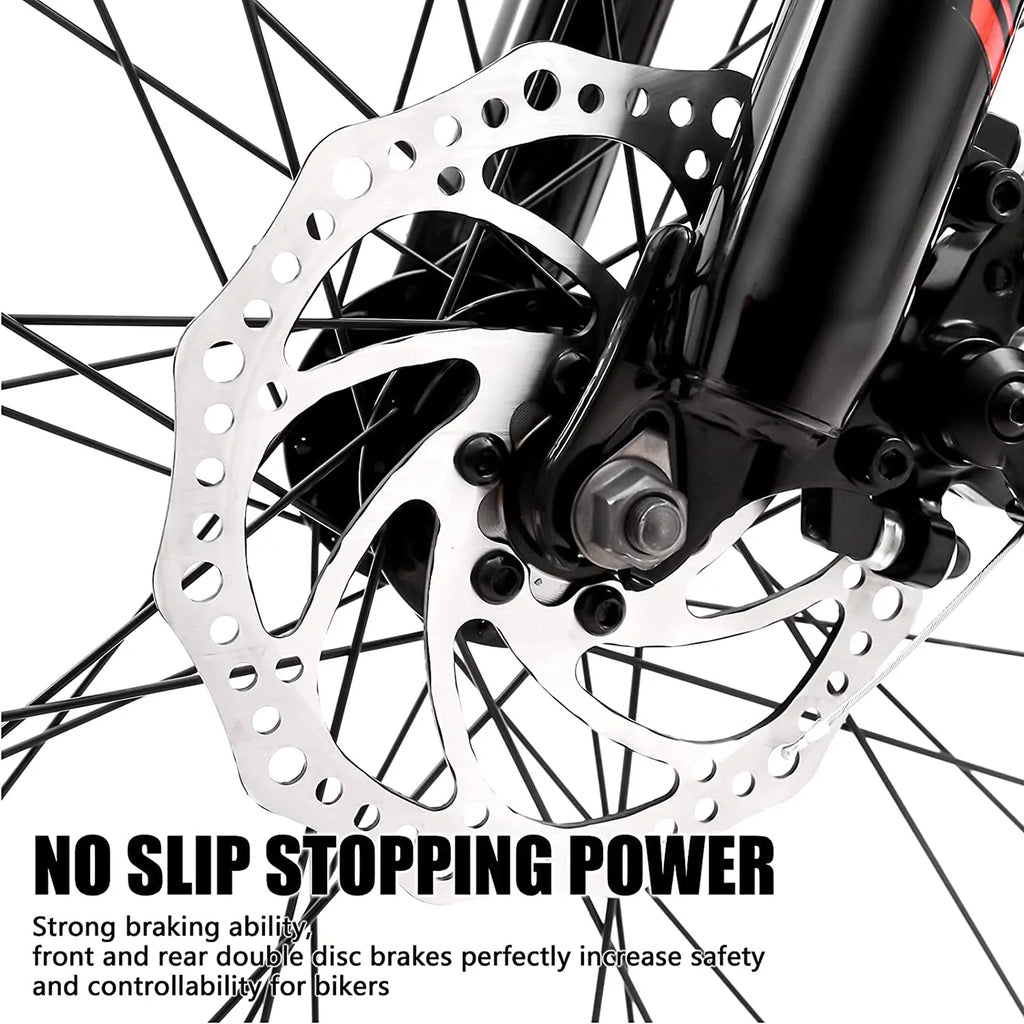 with Black, Speed for 26 and Bike Orange or SOCOOL Fork Suspension inch Bikes, Full Road Brake Teens, Adult UF511BK 21 bike Bike, City Disc Mountain