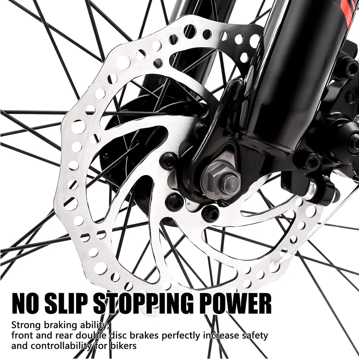 with Black, Speed for 26 and Bike Orange or SOCOOL Fork Suspension inch Bikes, Full Road Brake Teens, Adult UF511BK 21 bike Bike, City Disc Mountain