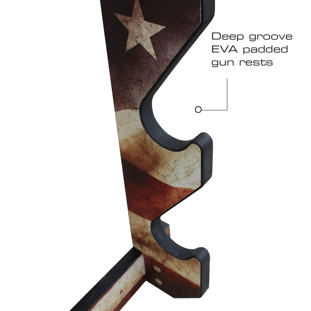 Indoor Convenient Rifle/Shotgun - Display 3 Finish Rack Storage Creations Easy Assembly Rush Creek Americana Wall
