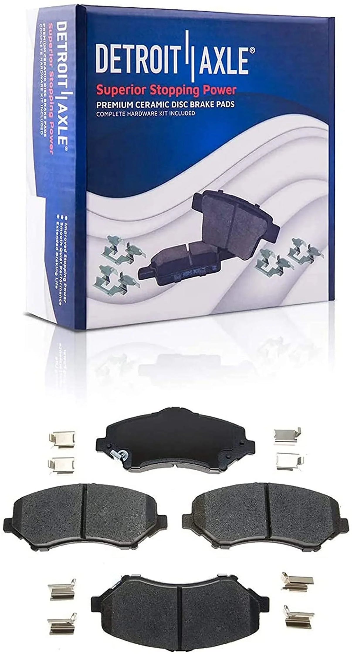 Brake 2009 2007-2017 Kit - 2016 11.89'' Slotted Wrangler Brakes for Front Ceramic 2013 Front Replacement 2012 & Jeep Brake Rotor 2008 2010 2015 : 2014 2011 Rear Drilled Axle Rotors Detroit Pads