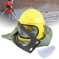 Hood Sandblast AIR Safety Helmet Supplied Protector Sand Yellow FED Blast