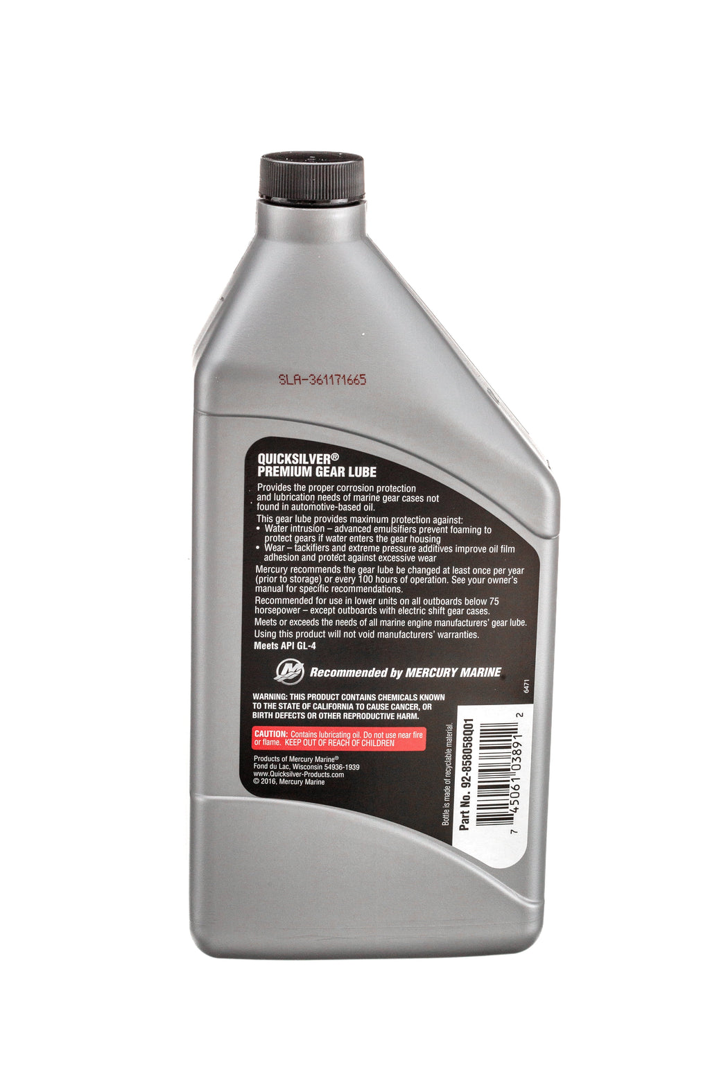 Marine - Lube Quicksilver Ounce 80W-90 32 Gear - Engine Premium