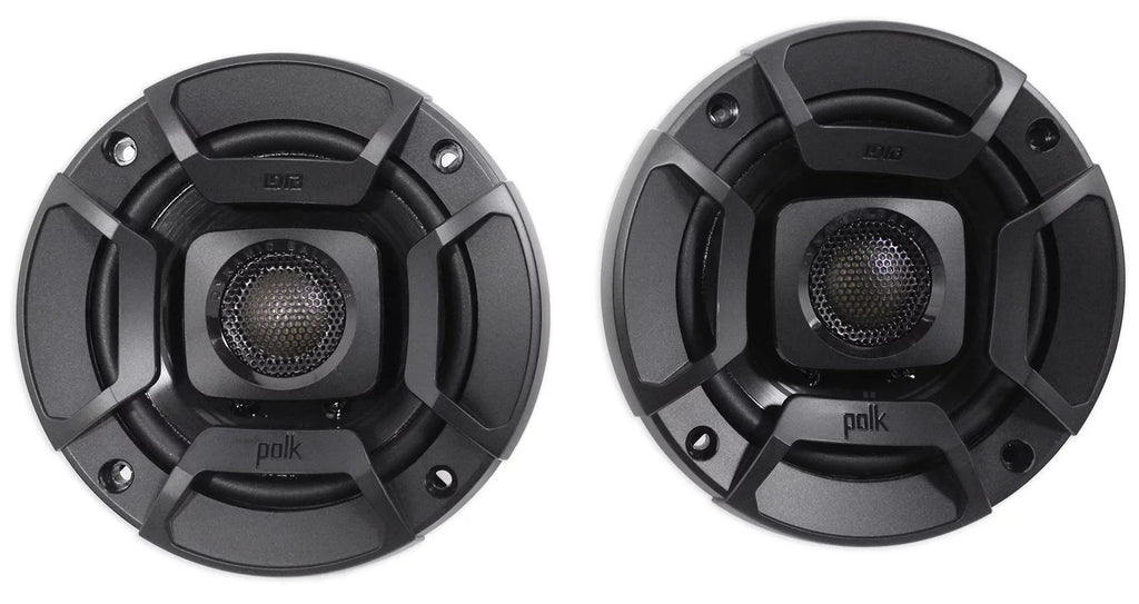 270 Speakers+Rockmat DB402 Watt Audio Car Polk ATV/Motorcycle/Boat Audio (2) 4"
