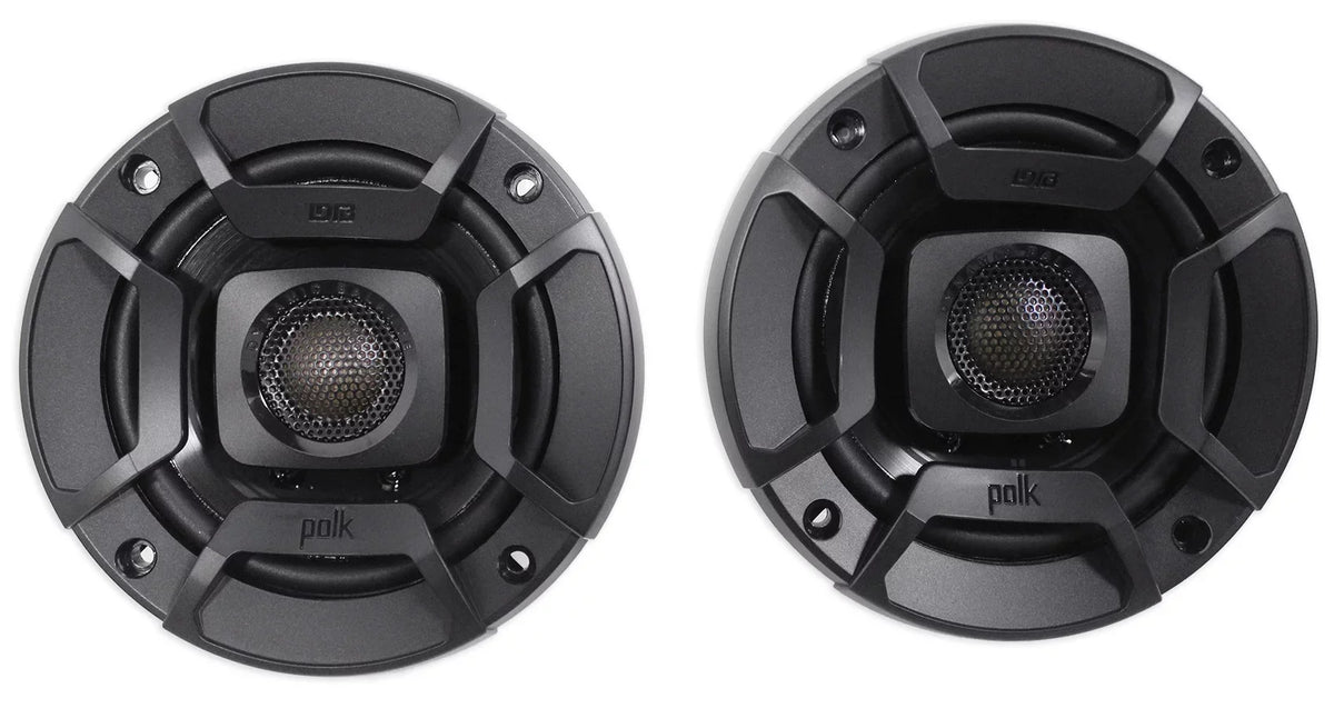 270 Speakers+Rockmat DB402 Watt Audio Car Polk ATV/Motorcycle/Boat Audio (2) 4"