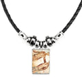 Rope Leather Pendant May Zodiac Necklace Jewelry June Geni Constellation Torque