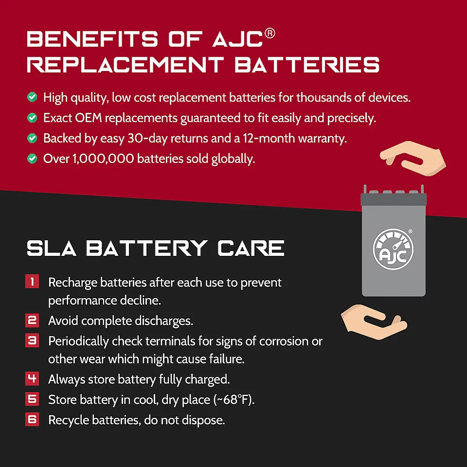 M1000 Replacement Brand - Arctic EFi 12V Battery 1000CC Snowmobile Cat an AJC Is (2007-2008) Replacement This