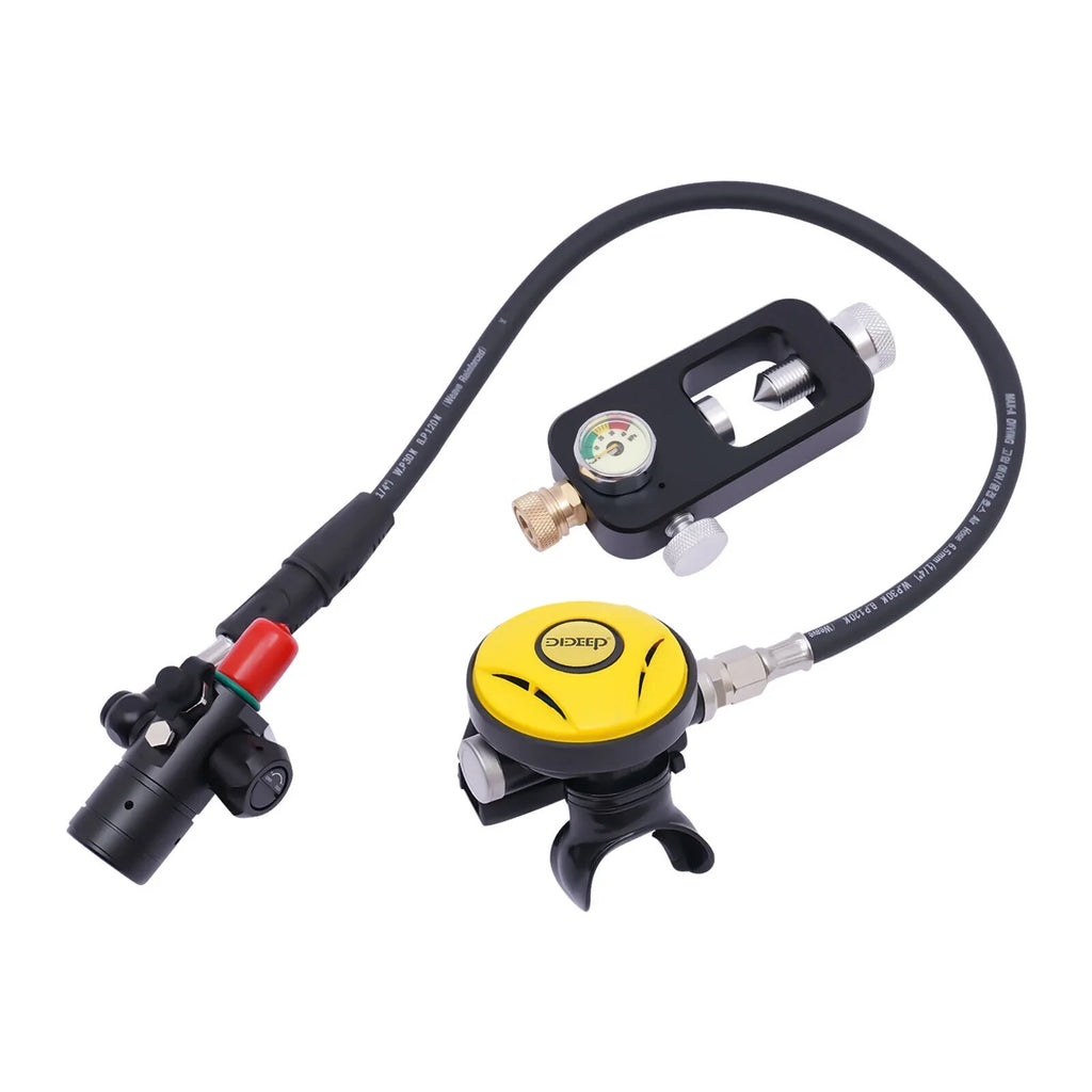 Portable Diving 1L Scuba Scuba Deepest 32.8ft Kit Reusable Gear Underwater Tank Mini