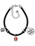 Dome Rubber Wear Silvertone Black Bracelet Heroes Enamel Real Firefighter Jewelry Helmet Delight Masks Charm Red