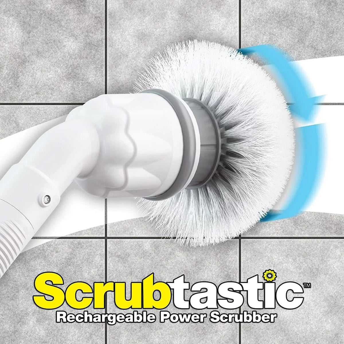 Scrubber Spin Surface Cleaner, Pack and & Brush 1 Multi-Purpose Heads Electric Scrubber Scrubber Scrubtastic 3