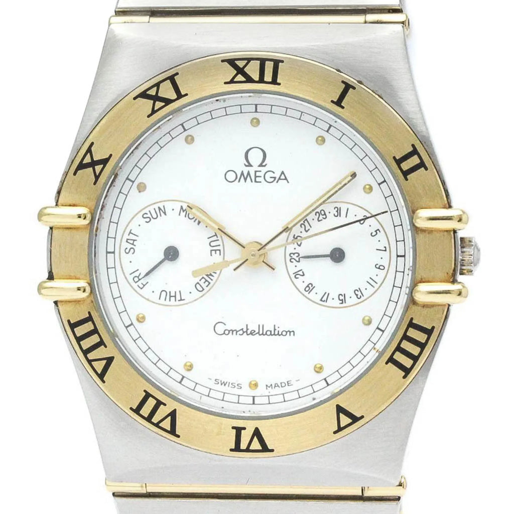 18K BF566004 OMEGA Steel (Good) Pre-Owned 396.1070 Constellation Polished Watch Gold Day Date