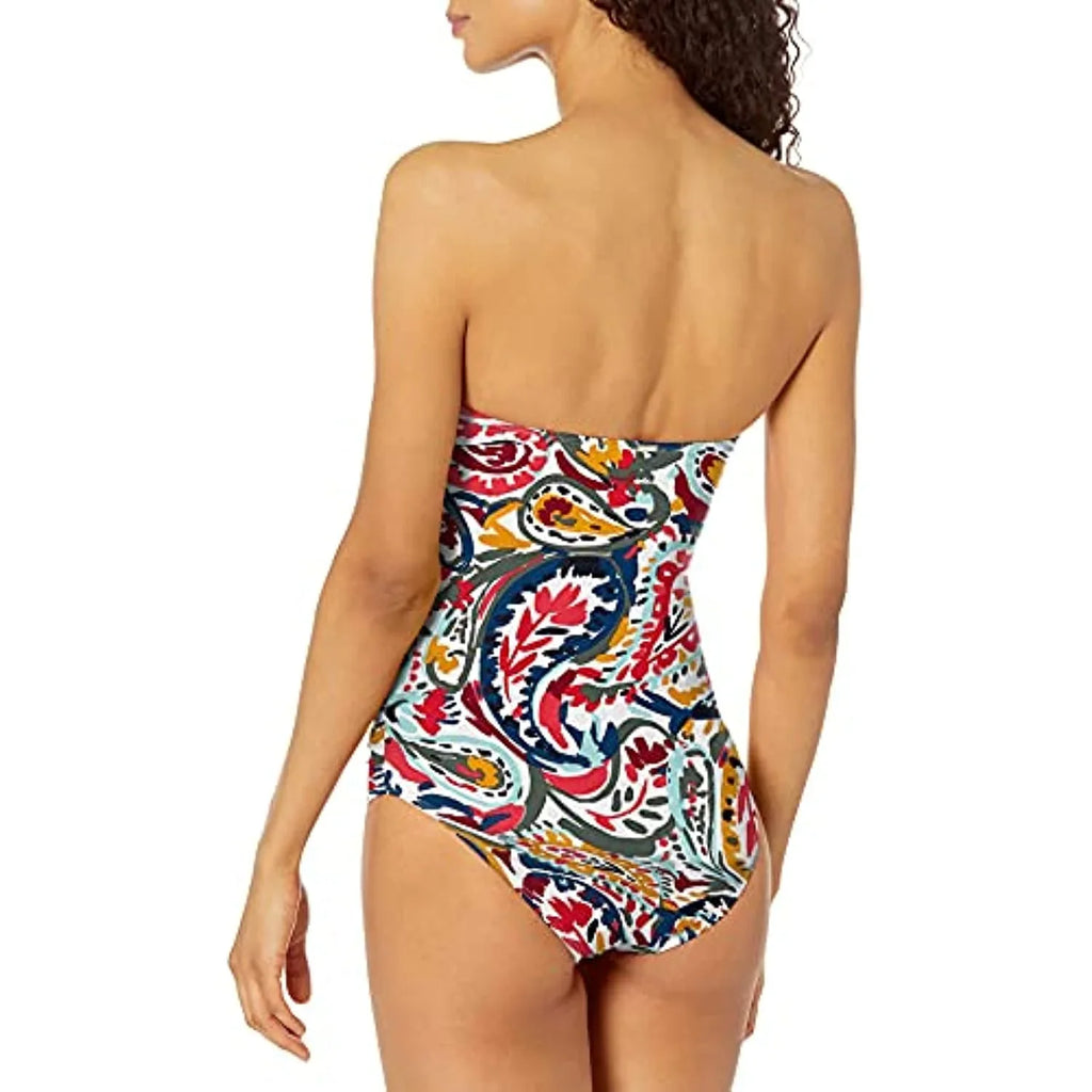 Womens Piece Cole Paisley Swimsuit Multi Twist 10 Bandeau Anne One