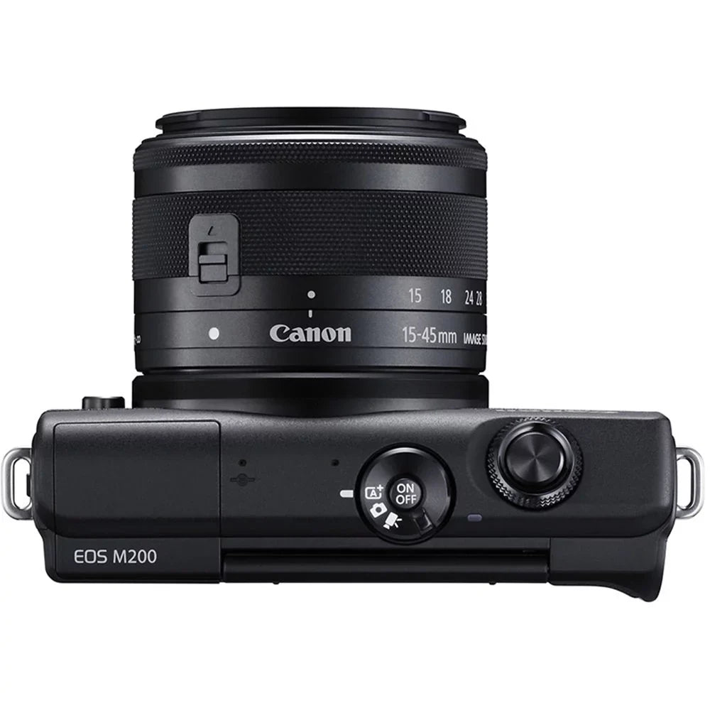 Bundle Digital Filter with M200 15-45mm Lens Camera Mirrorless Canon (Black) EOS