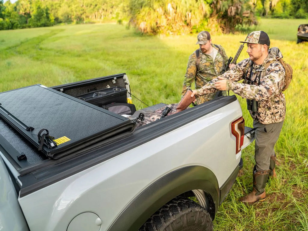 Truck (78.9") 1500 | Gator | 2014 Cover by Limited RealTruck Hard Chevy/GMC EFX 6' with Compatible Ltd/Lgcy Bed 2019 2018, Tonneau Silverado/Sierra - GC14019 Tri-Fold Bed 7"