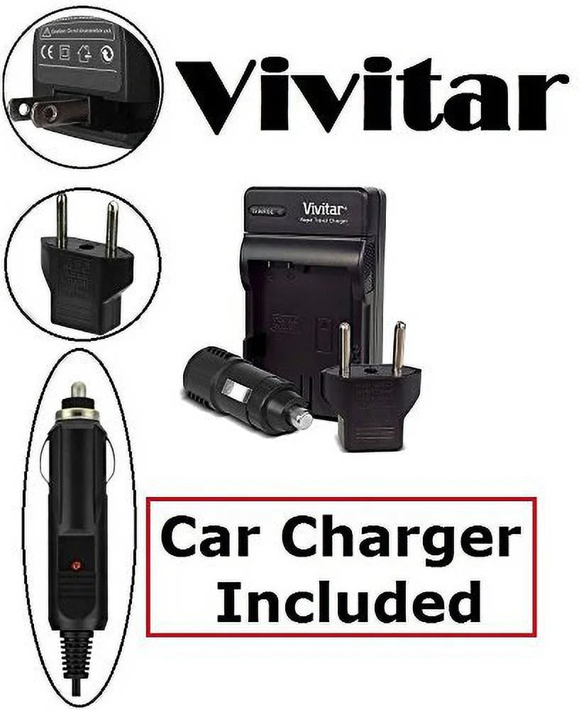 EN-EL14a Charger Battery mAh Vivitar Li-Ion & 2-Pc 2300 D3400 Super Nikon For Hi