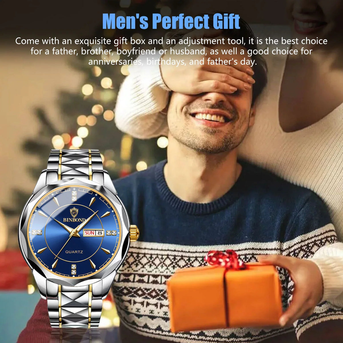 Luminous Waterproof Stainless Quartz Classic Steel Men's Watch Luxury Business