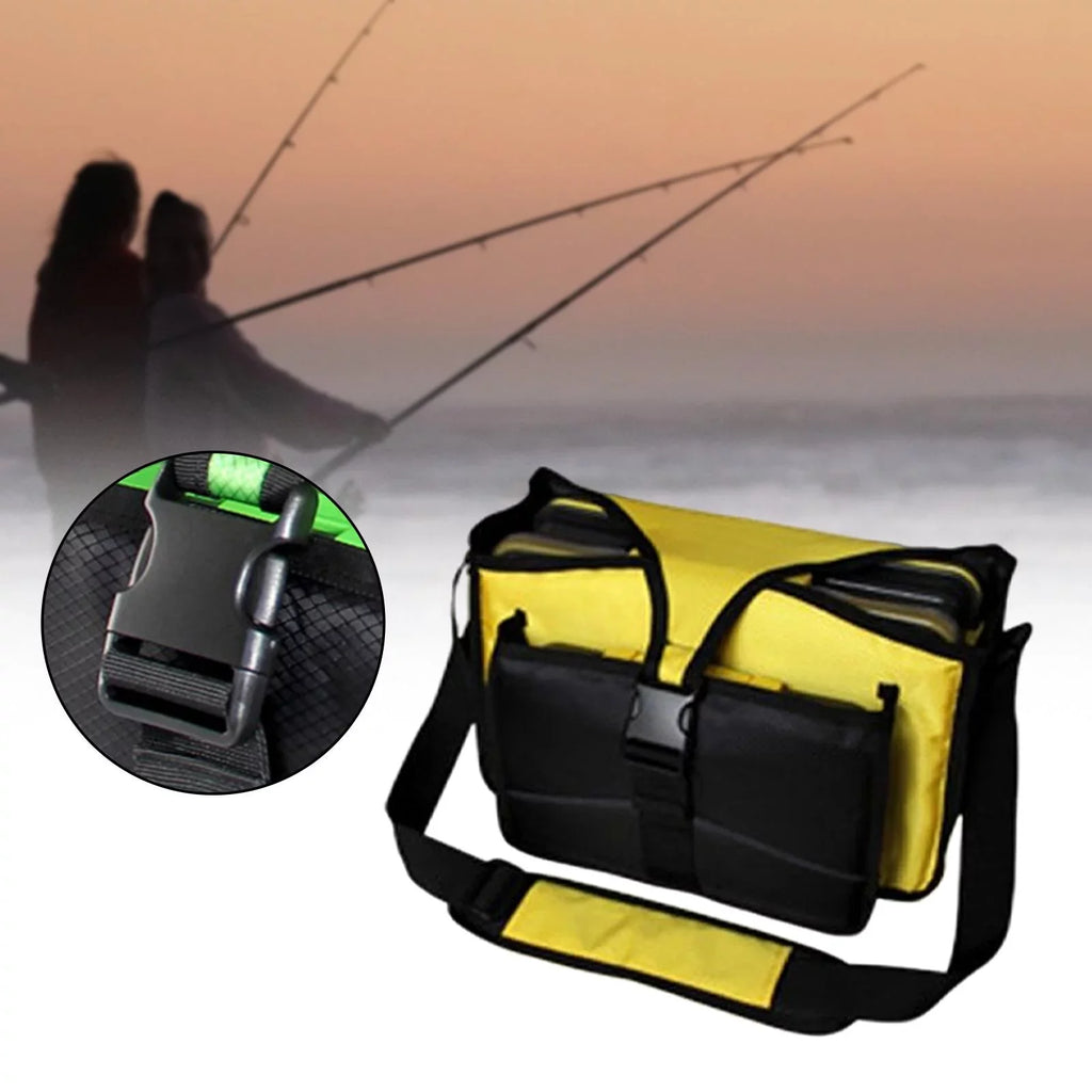 Handbag Organizer Pockets Multiple Case Bag Bag Box Fishing Hiking fishing Shoulder for Yellow Travel Oxford Tackle Tackle Sea Fishing Bag lures