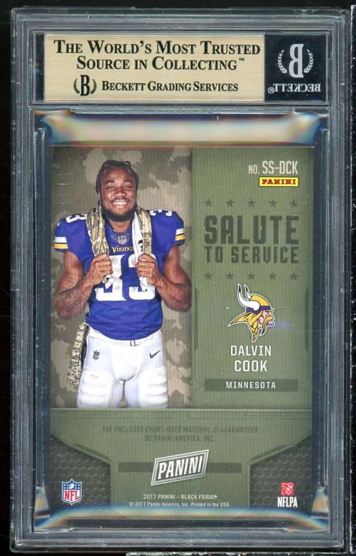 Service BF To Cook Salute 5/10) Dalvin #DCK Mem Rookie 2017 BGS (Ser Panini 9.5